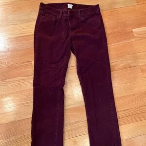 J.Crew Maroon Corduroy Pants